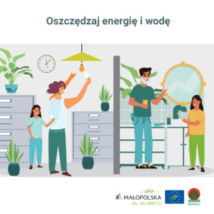 Infografika - sposoby na oszczędzanie energii w domu