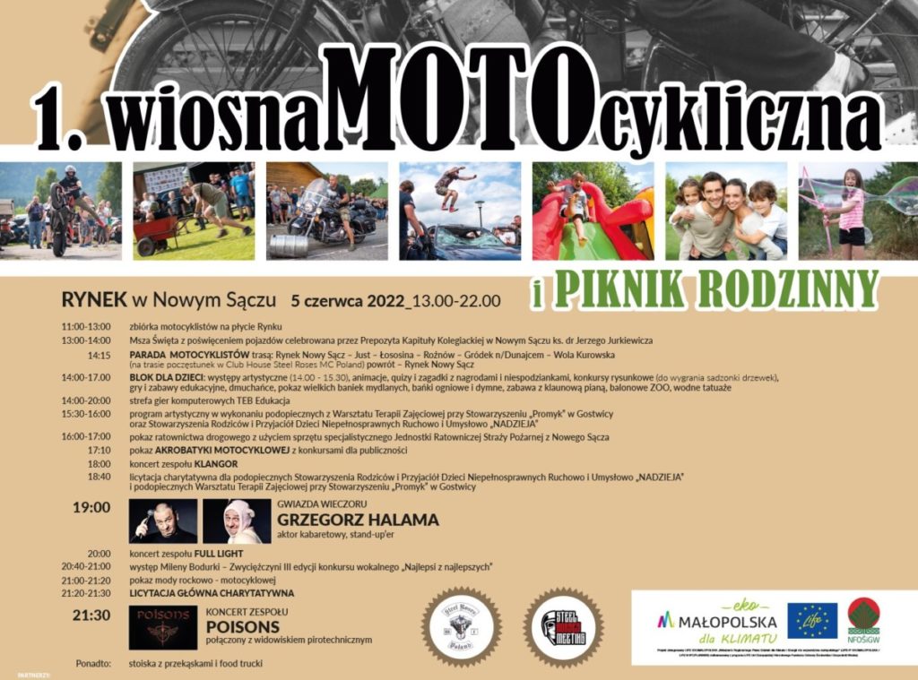 Plakat imprezy Wiosna MOTOcykliczna