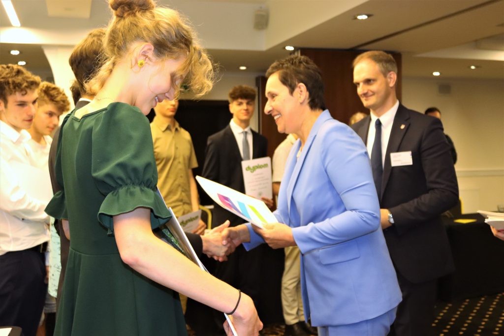 Wicekurator Małopolski gratuluje laureatce