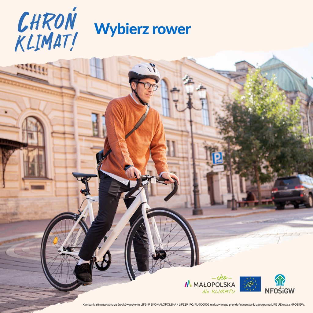 Mężczyzna na rowerze