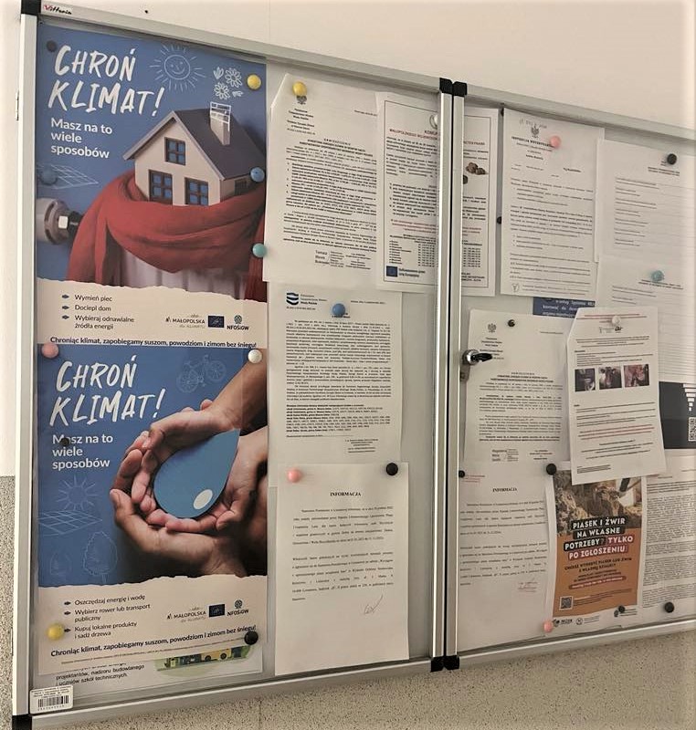 Plakaty rozesłane do starostw i urzędów gmin