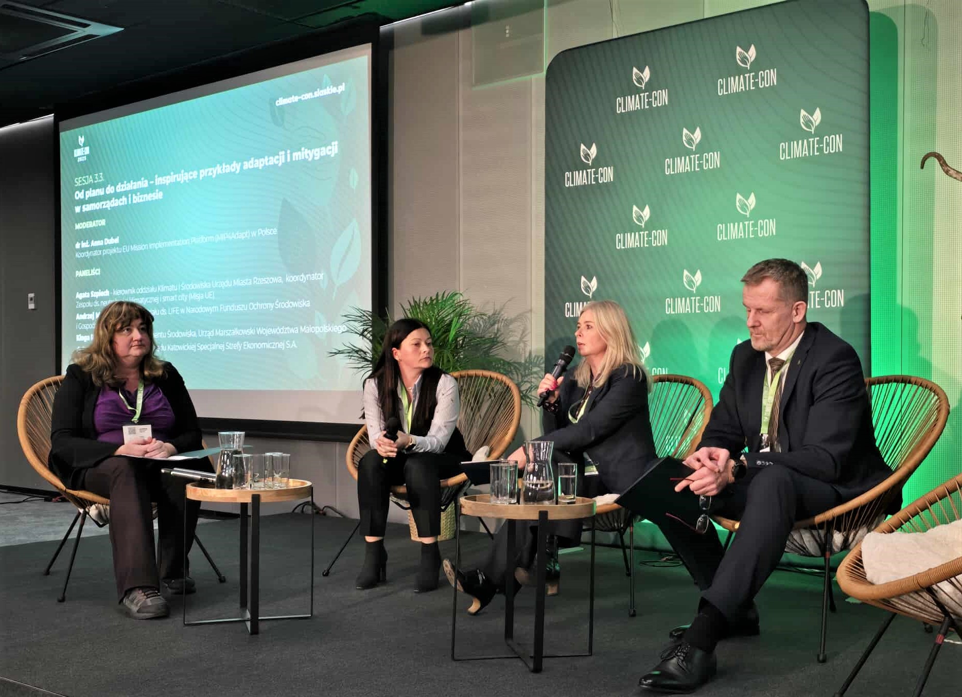 Paneliści podczas Climate Con w Chorzowie