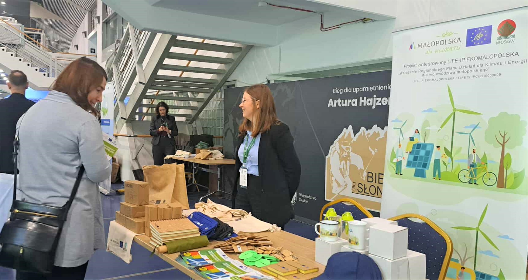 Stoisko projektu na konferencji Climate Con w Chorzowie