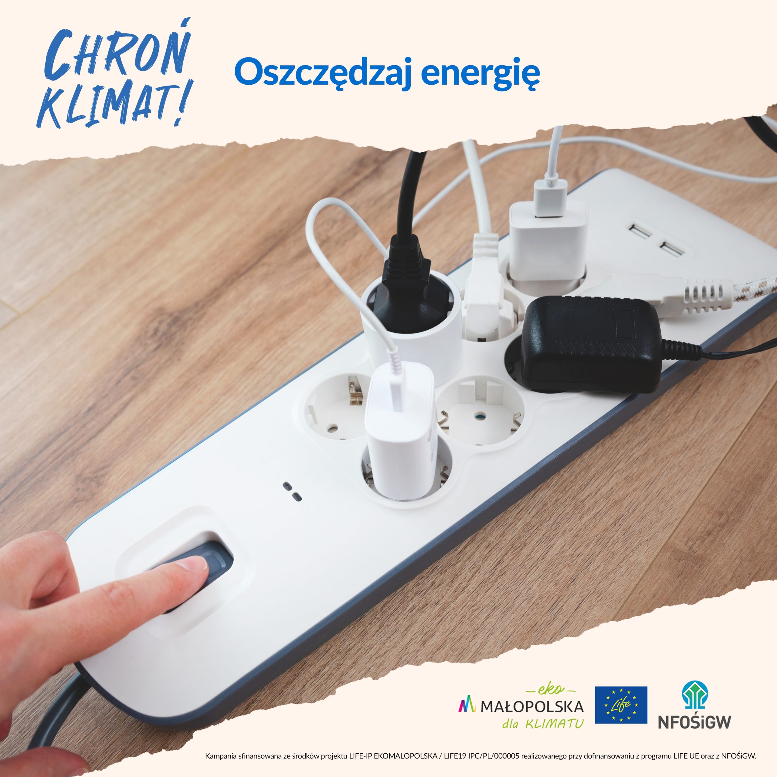 Post kampanii Chron klimat oszczedzanie energii - ładowarki