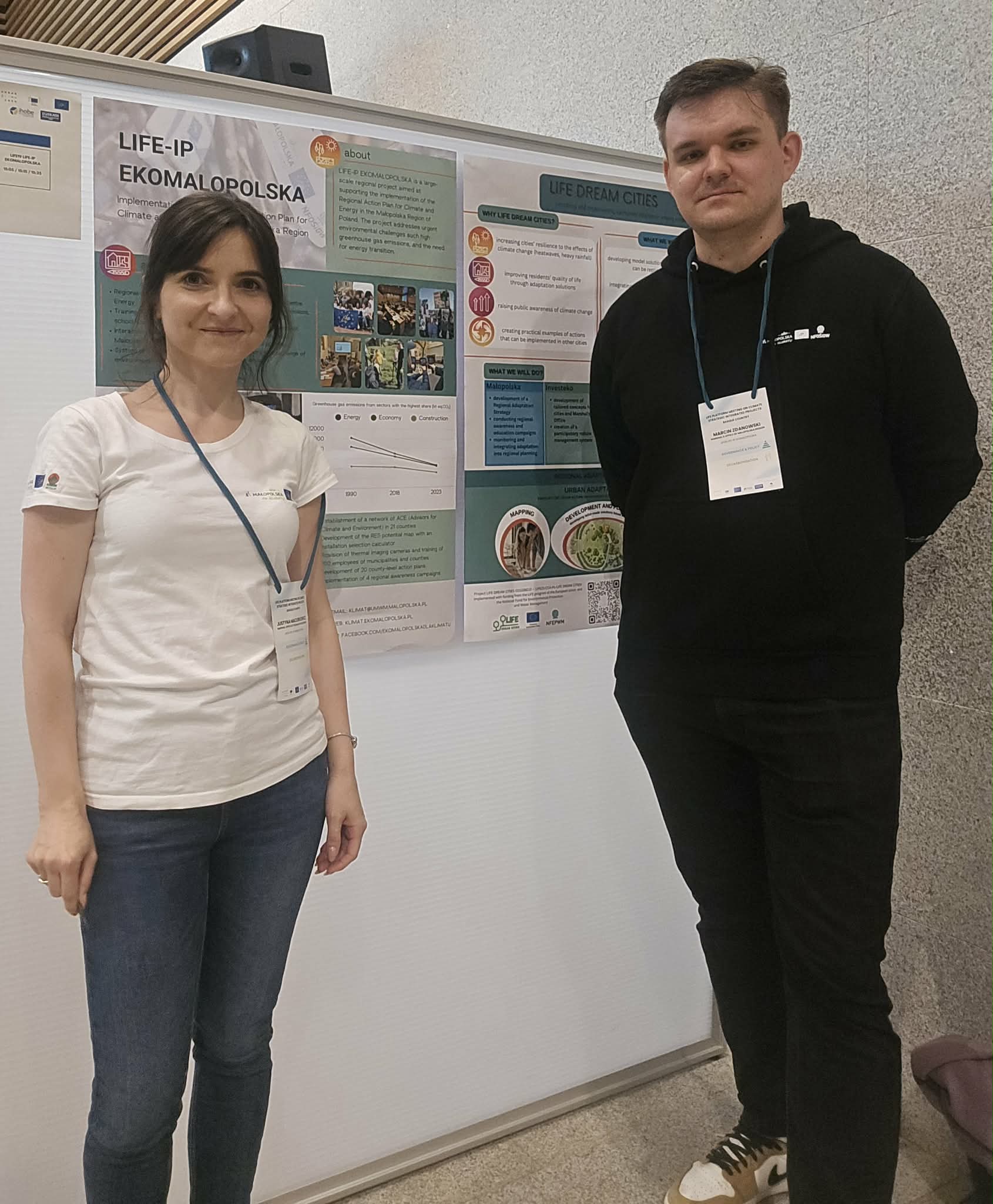Uczesyniczy z Polski Justyna Mazurkiewicz i Marcin Zdanowski